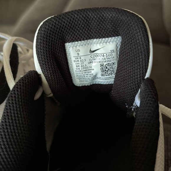 Nike Men's Vapor Edge Shark Football Cleats Size9 Black and White - Picture 7 of 8